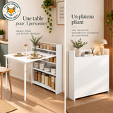 Table Repas Pliante TRIO – Rangement Intégré