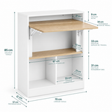 Table Pliante Armoire ZIGO – 2-en-1 Gain de Place