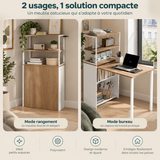 Bureau Compact OSLO – Rangement 4 Niveaux