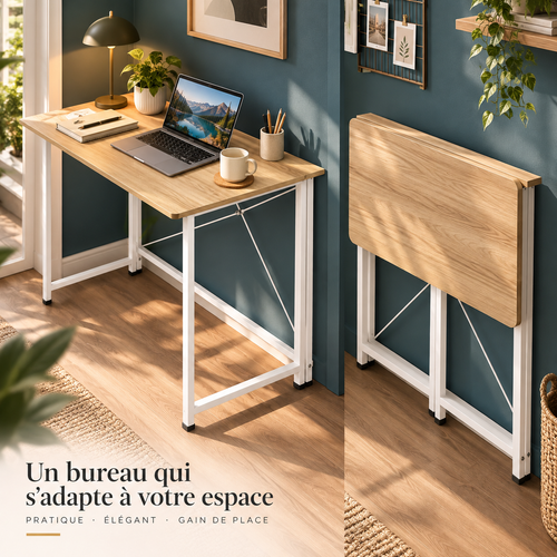 Bureau Pliant ZOOM – Compact & Mobile