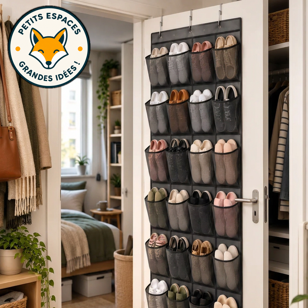 Range-Chaussures Suspendu POCKET – 24 Poches