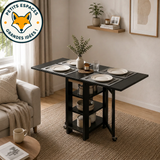 Table de Cuisine Pliante FOLDA – Gain de Place & Roulettes